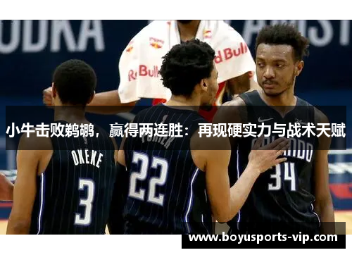 小牛击败鹈鹕，赢得两连胜：再现硬实力与战术天赋